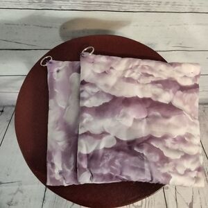Never used. Evelyn Jacobs" ( my mom)  homemade pot holders for looks
